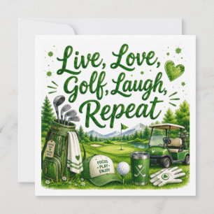 Invitación Citas divertidas de golf para golfistas en el camp