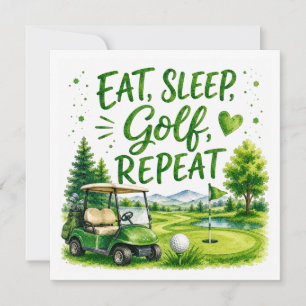 Invitación Citas divertidas de golf para golfistas en el camp