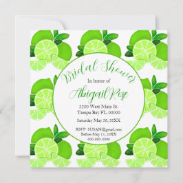Invitación Cítrico de cal cúrcuta Ducha de novia