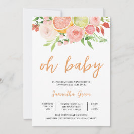 Invitación Citrus Baby Shower