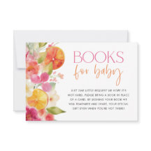 Citrus Baby Shower Books para el Naranja brillante