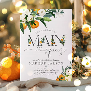 Invitación Citrus Bridal Shower Encontró Su Principal Squeeze