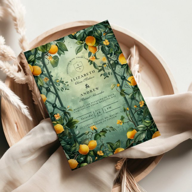 Invitación Citrus Garden Botanical Wedding (Subido por el creador)