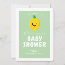 Citrus Lemon Baby Shower