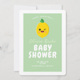 Invitación Citrus Lemon Baby Shower