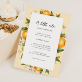 Invitación Citrus Little Cutie Baby Shower
