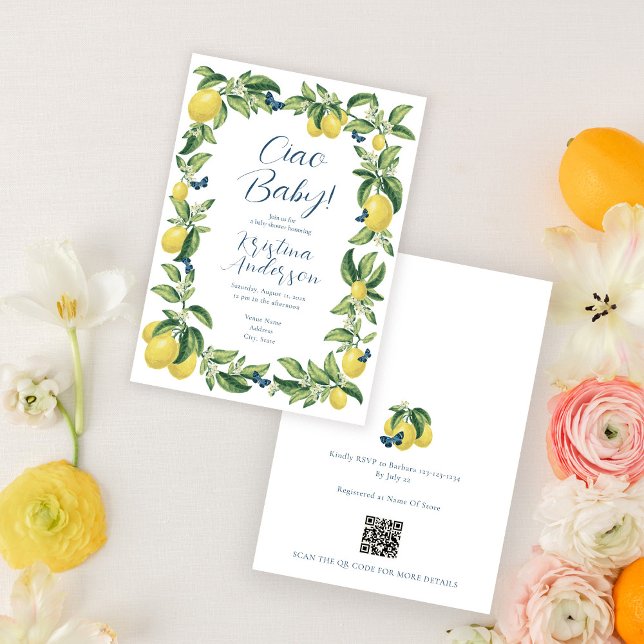 Invitación Citrus mariposa Citrus Citrus Ciao Baby Lemon Baby (Subido por el creador)