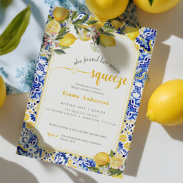 Invitación Citrus Mediterranean Main Squeeze Bridal Shower In