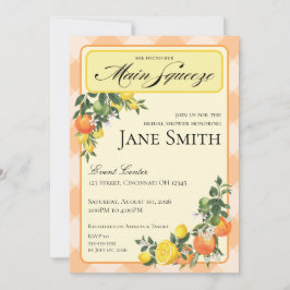 Invitación Citrus Themed Bridal Shower Invitation