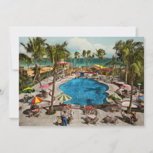 Invitación City - Miami FL - Sitting poolside 1941