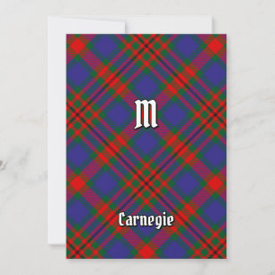 Invitación Clan Carnegie Tartan