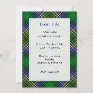 Invitación Clan Cockburn Tartan
