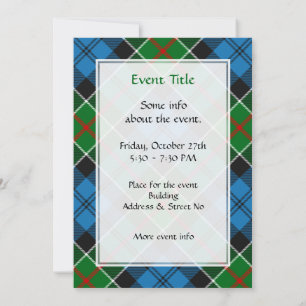 Invitación Clan Colquhoun Tartan