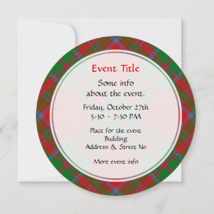 Invitación Clan Drummond Tartan