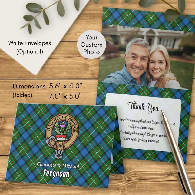 Invitación Clan Ferguson Crest over Tartan (Subido por el creador)