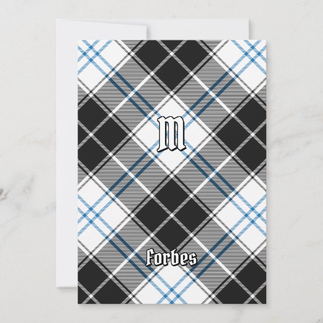 Invitación Clan Forbes Vestir Tartán (Anverso)