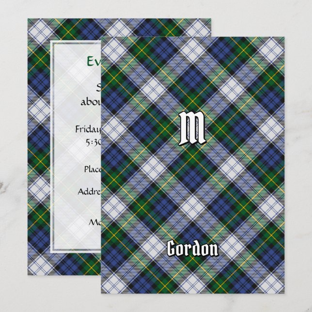 Invitación Clan Gordon Dress Tartan Invitation (Anverso / Reverso)
