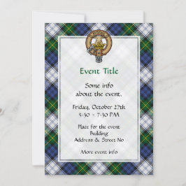 Invitación Clan Gordon Escudo por Vestir Tartán