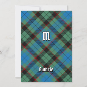 Invitación Clan Guthrie Tartan