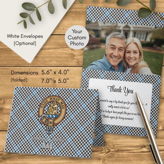 Invitación Clan Haig Crest over Tartan (Subido por el creador)