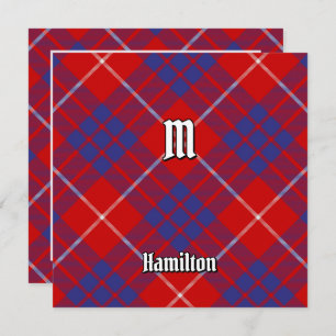 Invitación Clan Hamilton Red Tartan