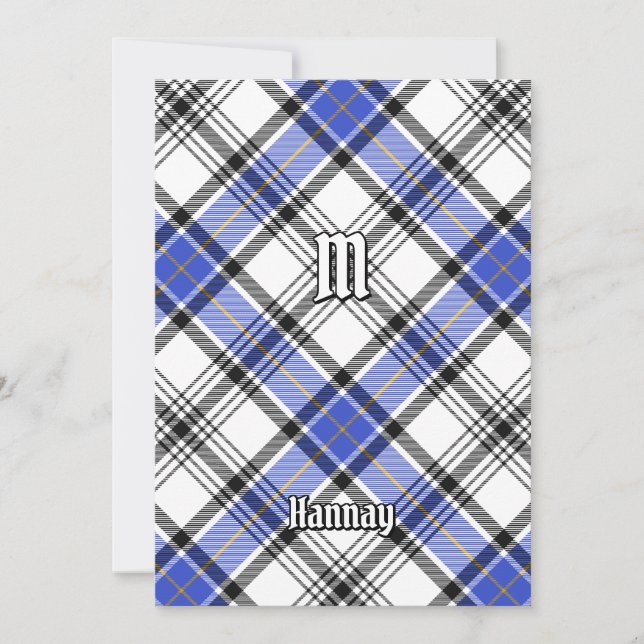 Invitación Clan Hannay Tartan (Anverso)