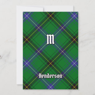 Invitación Clan Henderson Tartan