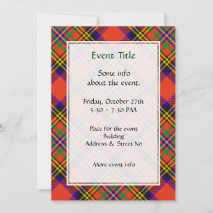 Invitación Clan Hepburn Tartan