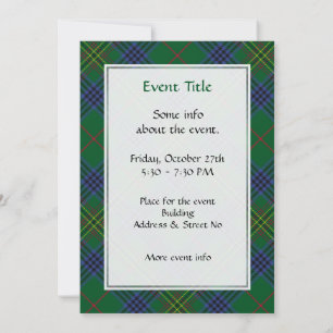Invitación Clan Kennedy Tartan