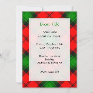 Invitación Clan Kerr Tartan