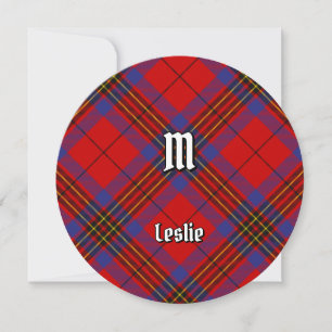 Invitación Clan Leslie Red Tartan