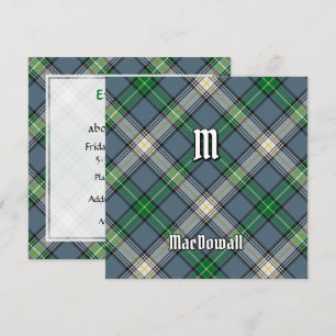 Invitación Clan MacDowall Tartan