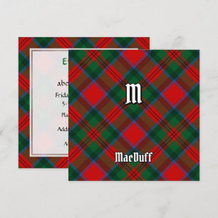 Invitación Clan MacDuff Tartan