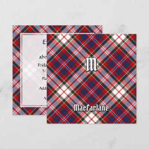 Invitación Clan MacFarlane Vestir Tartán