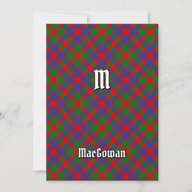 Invitación Clan MacGowan Tartan (Anverso)