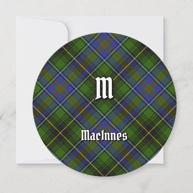 Invitación Clan MacInnes Tartan (Anverso)