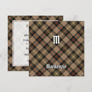 Invitación Clan MacKenzie Brown Hunting Tartán