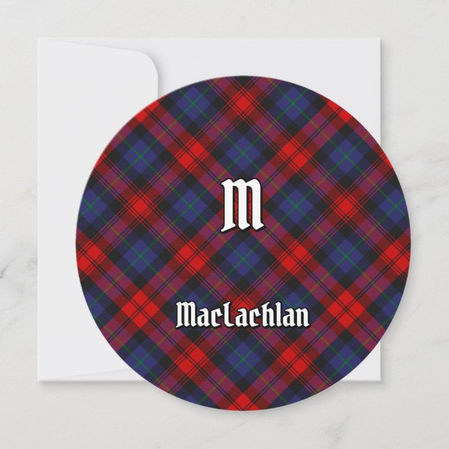 Invitación Clan MacLachlan Tartan (Anverso)