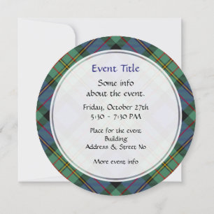 Invitación Clan MacLaren Tartan