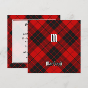 Invitación Clan Macleod de Raasay Tartán
