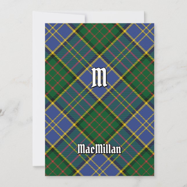 Invitación Clan MacMillan Hunting Tartán (Anverso)