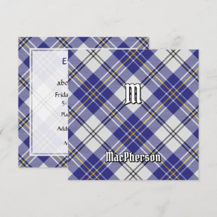 Invitación Clan MacPherson Blue Dress Tartán
