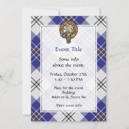 Invitación Clan MacPherson Escudo por Blue Dress Tartán