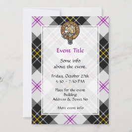 Invitación Clan MacPherson Escudo por Vestir Tartán
