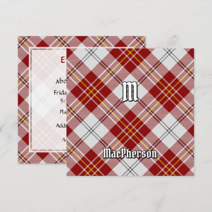 Invitación Clan MacPherson Red Dress Tartán