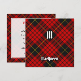 Invitación Clan MacQueen Tartan