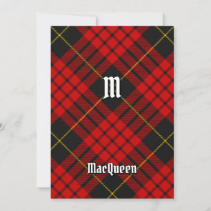 Invitación Clan MacQueen Tartan