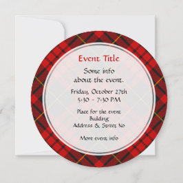 Invitación Clan MacQueen Tartan