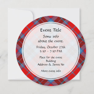Invitación Clan MacTavish Tartan
