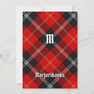 Invitación Clan Marjoribanks Tartan